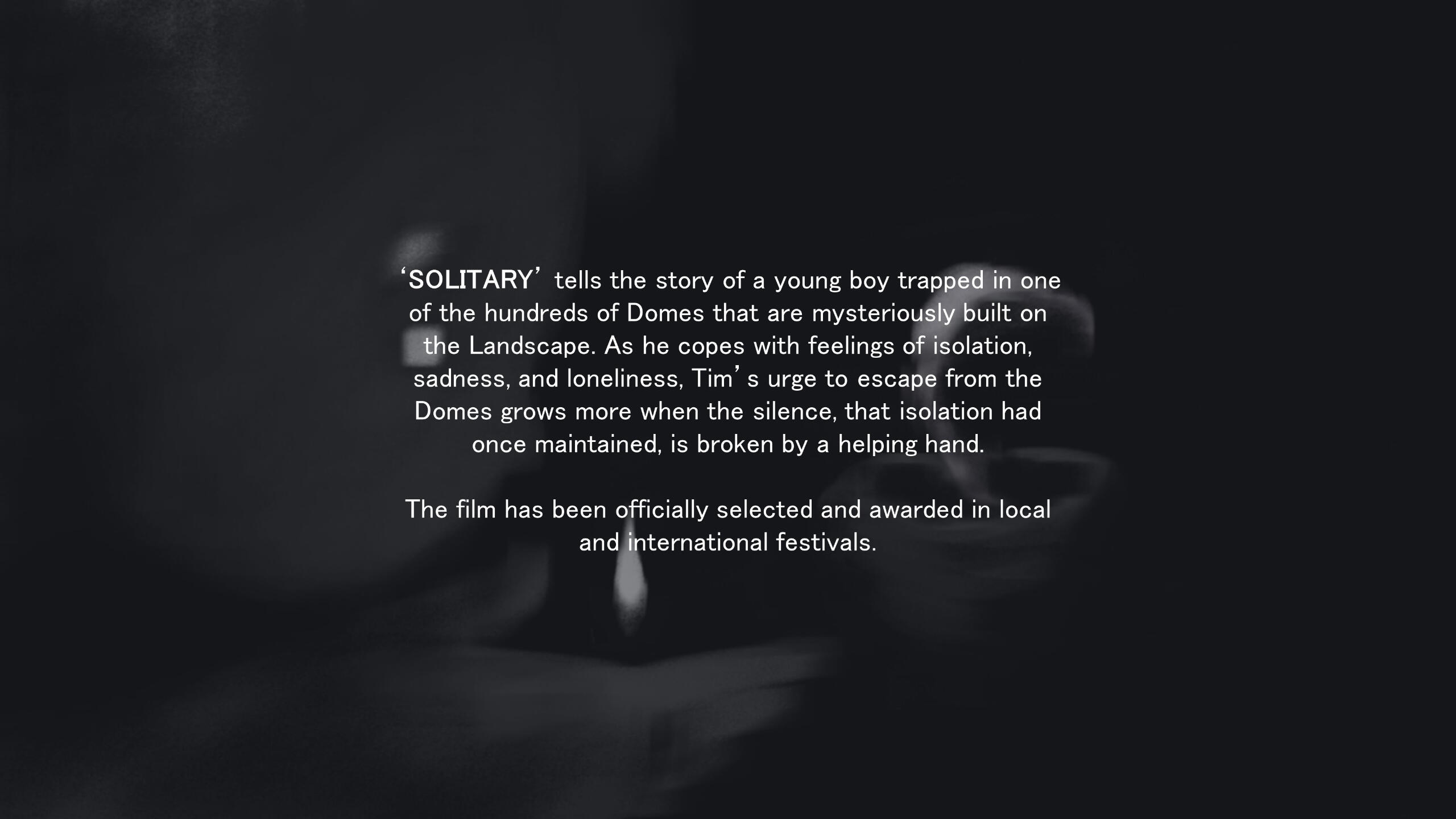 Logline of SOLITARY